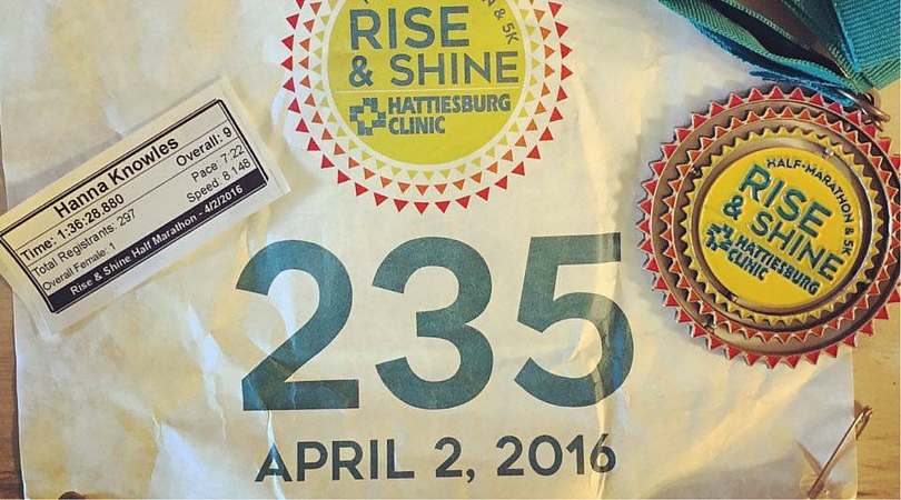 Rise and Shine Race bib