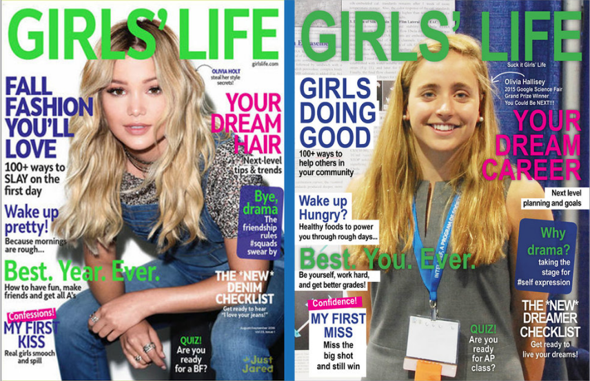 Girls Life Magazine cover revamp