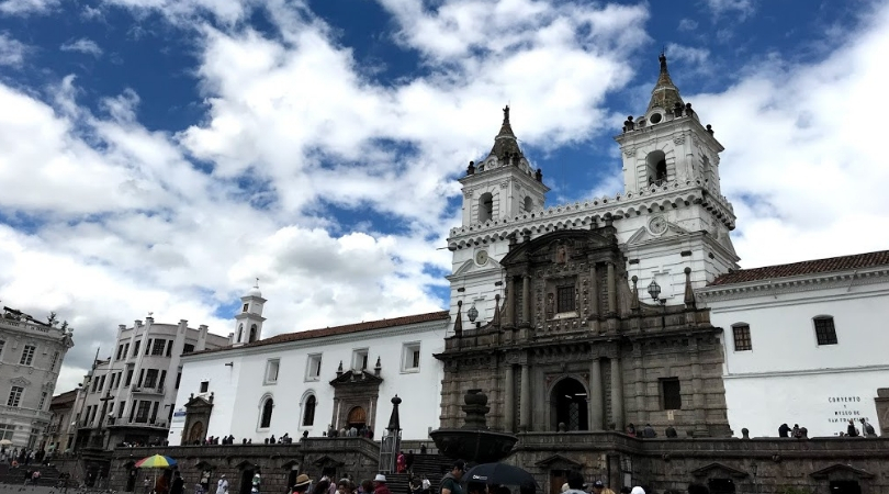 Buildings in Old Town Quito, Ecuador